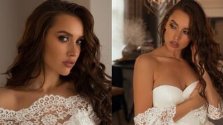 A hot bride changed her mind and ran away from the wedding, meeting a stranger