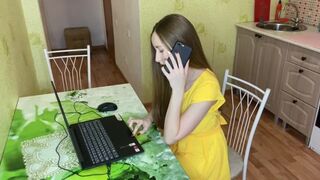 The computer broke down and was repaired by a friend, who also had sex with the girl