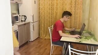 The computer broke down and was repaired by a friend, who also had sex with the girl