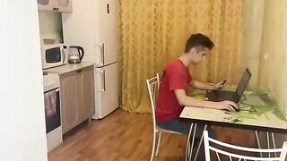 The computer broke down and was repaired by a friend, who also had sex with the girl
