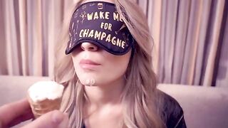 A cute chick got lost and received a cumshot in her mouth