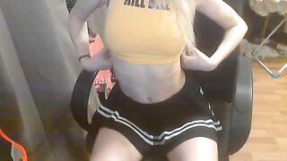 Schoolgirl seduces her teacher with her perfect body and skills
