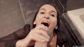 Five-star blowjob and fuckface from extra-small Danika Mori