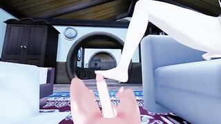Foot fetish action with Genshin Impact’s Lumine in the kinkiest way