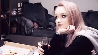 The girl realized her dream of sex with her girlfriend