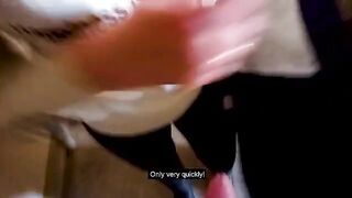 Fucked in the stairwell while parents were at home