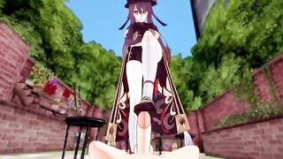 Hu Tao's pyro skills are matched by her passionate prowess in bed