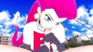 Jessie from Team Rocket wants to fuck your rocket Pokemon in this POV hentai