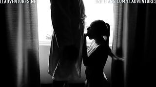 Babe fucks with a stranger during the coronavirus quarantine and gets a huge facial