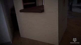 The blonde Fiona Fuchs experiences intense pleasure through a glory hole