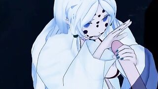Tanjiro Kamado fights the Spider Demon in a 3D hentai scene
