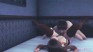 Mikasa gets her cunny eaten and then gets her boner sucked off in this hot Attack on Titan hentai scene