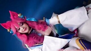 Spirit Blossom Ahri gets her pussy railed by horny dude