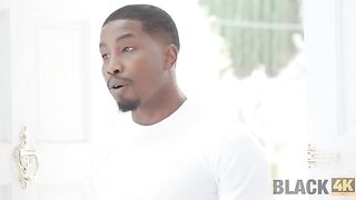 Black guy checked the house pipes and had sex with the Italian brunette