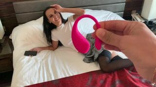 My boyfriend controls my orgasm with the Lovense Lush, it's intense!