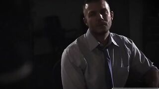 Shady reporter fucked Evelyn Claire in the hottest office scene ever
