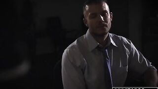 Shady reporter fucked Evelyn Claire in the hottest office scene ever