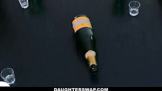 Spin the bottle game leads to wild sex with stepdads and sluts