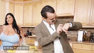 Two hungry pussies get a double-ended dildo and have fun with it