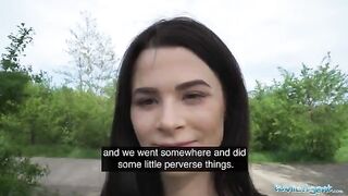 The guy with a drone spies on a babe taking a piss and fucks her