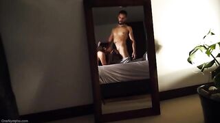 The beautiful girl made a blowjob and received a cumshot in her mouth and boobs