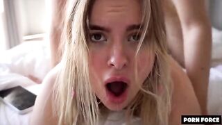 Submissive Teen Miradavid gets her brains fucked out by a hard dick