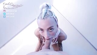 Beautiful cosplay babe OwlCrystal fucked hard in space setting
