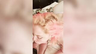 A woman gave her husband a very sloppy blowjob