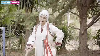 Greek farmer takes the big dick of the sexy MILF in hard anal