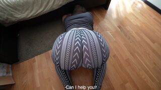 She was stuck and her stepbrother came to help her twice