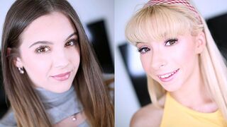 Cute girl Kenzie Reeves auditioning with Devon Green
