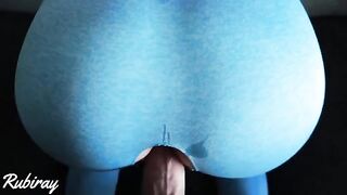 Babe fucked on the couch before cumming in her hole
