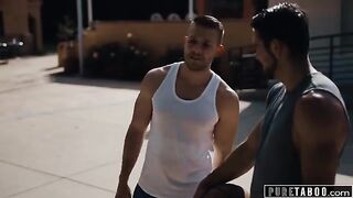 A stepmom offers her body to her stepson and his friend in a taboo encounter