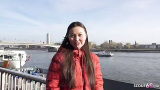 First rimjob and porn with Asia College Girl Luna I, a rough pickup scene