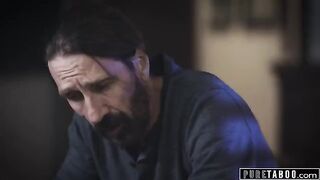 Vanna Bardot begs her stepdad to fuck her, promising she’ll stop if he does