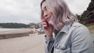 A girl had real sex with a stranger and got fucked hard