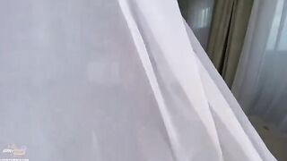 Amateur couple vacations with a creampie and tit finish