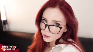 A secretary is getting fucked hard by her boss after work