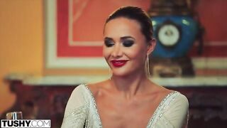 Stunning Venera gets her asshole gapped by TUSHY in scorching DP