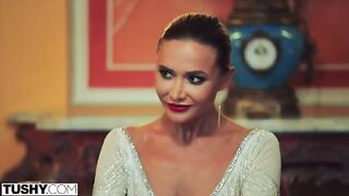 Stunning Venera gets her asshole gapped by TUSHY in scorching DP