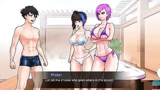 You are trapped with a group of goddesses in a confined space