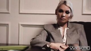 Kenzie Taylor gets fucked in a threesome therapy session with a hung guy