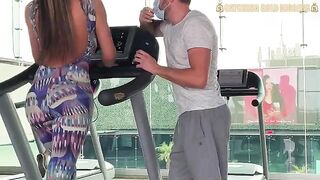 Colombian girl with bubble butt gets banged in the gym
