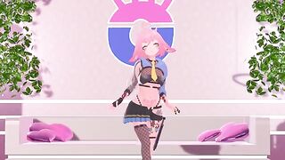VTUBER masturbates his prostate gland with hentai JOI techniques