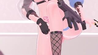 VTUBER masturbates his prostate gland with hentai JOI techniques