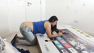 My stepmom got banged through a box, she didn't suspect a thing