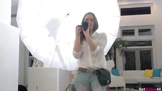 Hot photographer Jenna J Ross gets her tongue fucked by two sexy babes