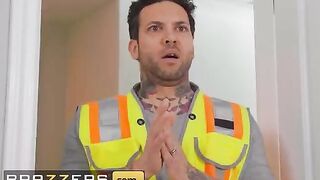 Angel Youngs gets fucked hard by a dick, not just a toy, in a steamy Brazzers scene