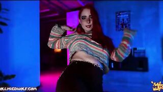 A beautiful hippie girl with huge tits came to your house - MollyRedWolf
