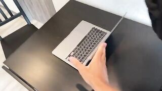 The hot teacher gets fucked and cum on her glasses